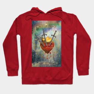 Three of Swords Tarot Hoodie